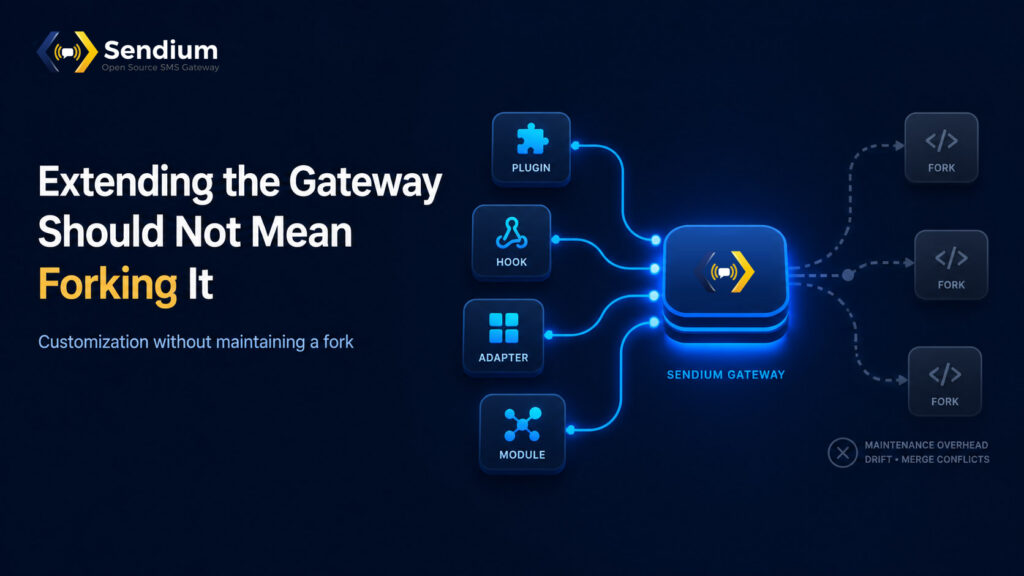 Extensible open-source SMS gateway using plugins, hooks and adapters instead of maintaining code forks
